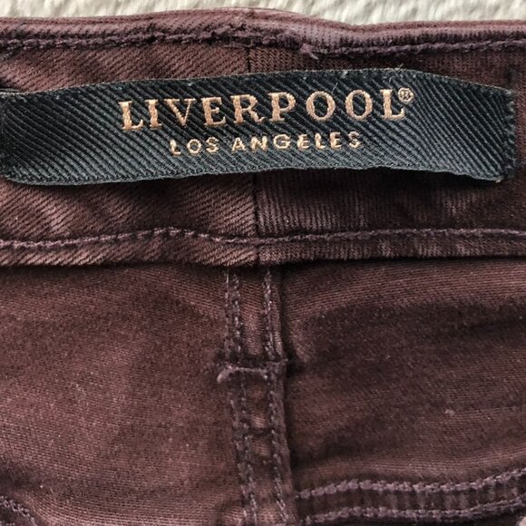 Liverpool Women Jeans Size 6/28 Slim Fit High Rise Ankle Skinny Leg Brown Casual - Picture 3 of 16